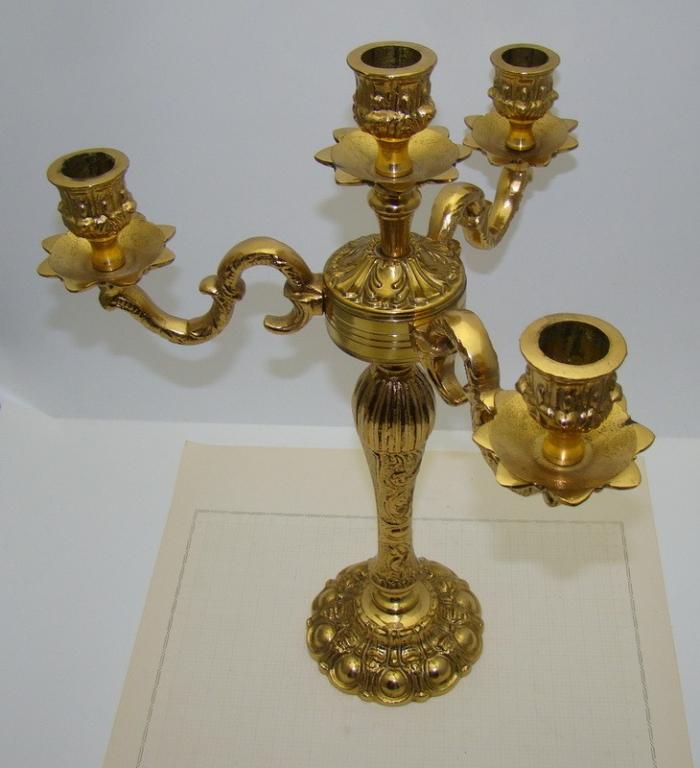 Канделябр подсвечник винтажный на 4 свечи (A727)