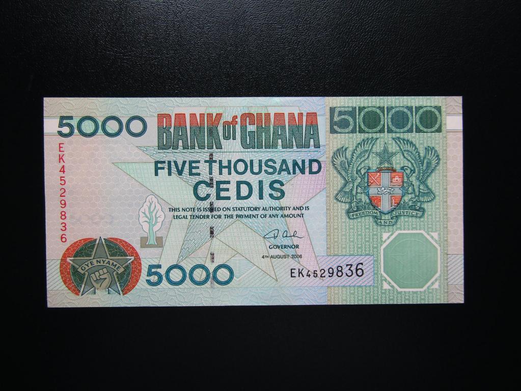 Гана - 5000 седи  2006г. UNC.