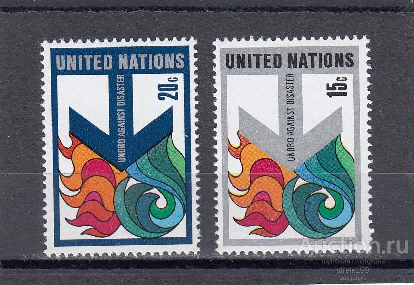 ООН США  Катастрофы Пара  Серия 1979 Сост** MNH