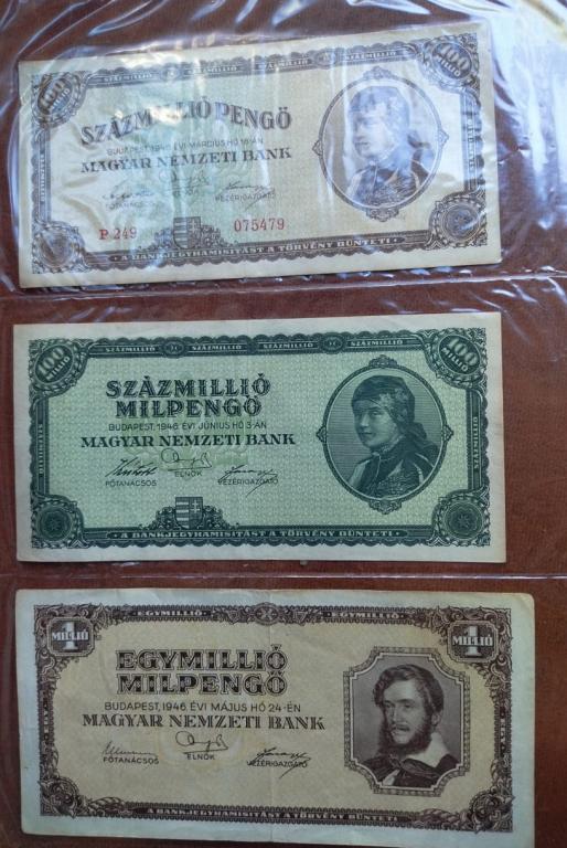 Набор бон Венгрии 5(пенго) 1946г 3 штуки.