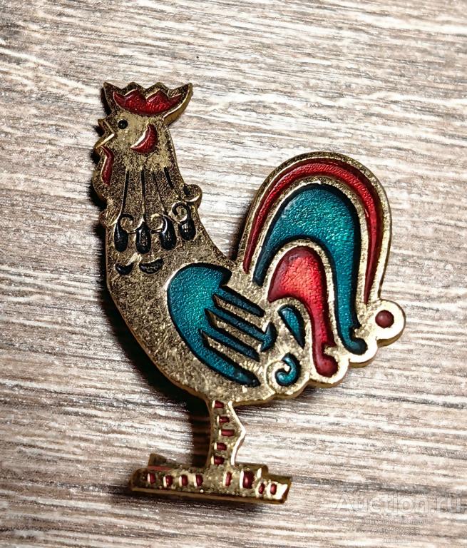 ЗНАК БРОШЬ ДЕТСКИЙ ПЕТУХ ПЕТУШОК