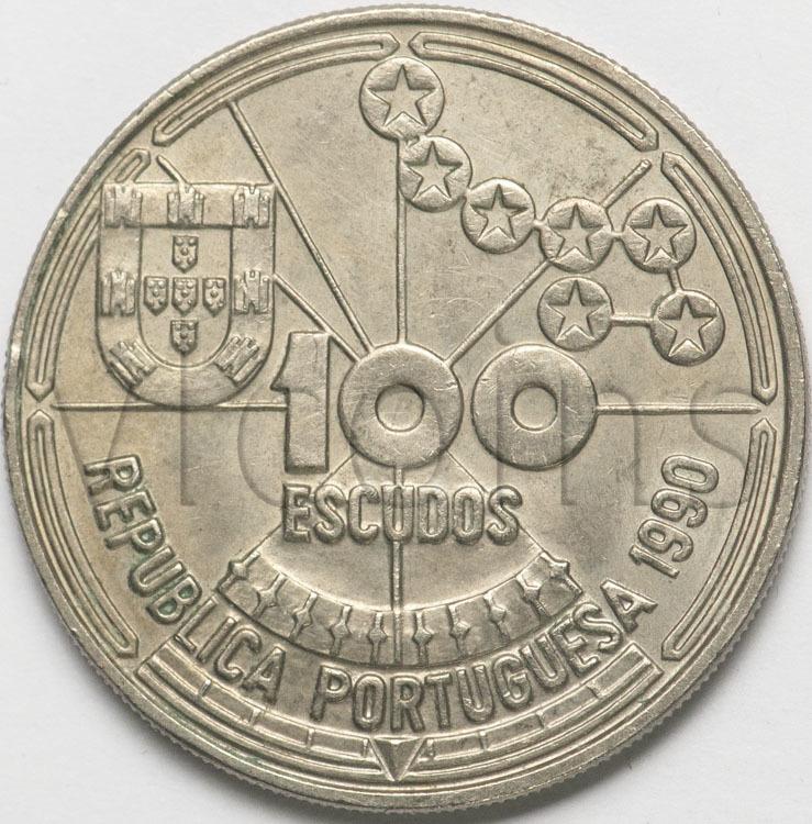 Португалия 100 эскудо 1990 Астрономическая навигация UNC 81951