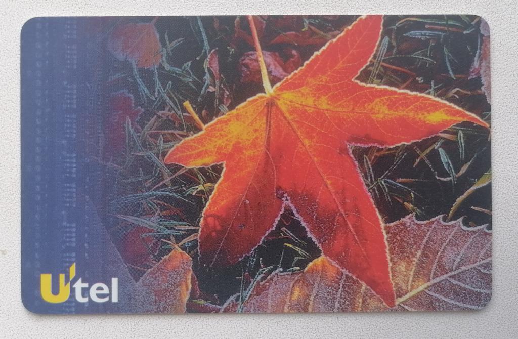 Телефонная карта Украина Utel Кленовый лист 200 Uts