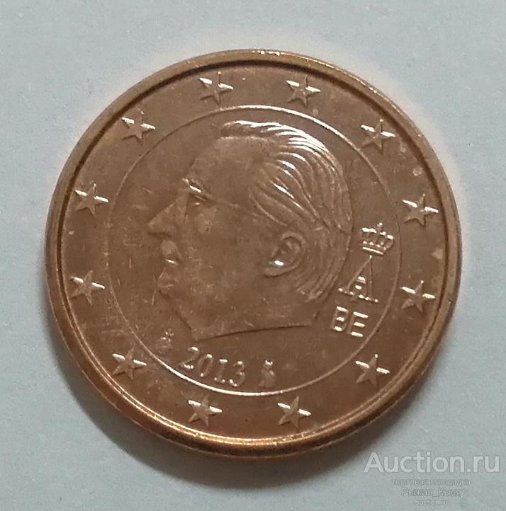 БЕЛЬГИЯ. 1 евроцент 2013 года UNC Штемпельный блеск. (90803) 1 монета