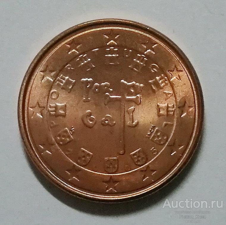 ПОРТУГАЛИЯ. 5 евроцентов 2005 года UNC Штемпельный блеск. (90822) 1 монета