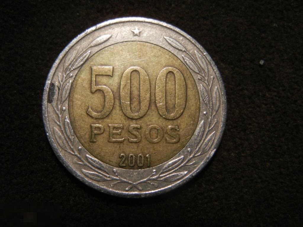 * Чили 500 Песо 2001 ! Монета ! 2
