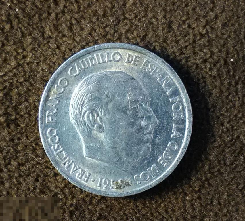 * Испания 10 центов 1959 ! Монета ! 4