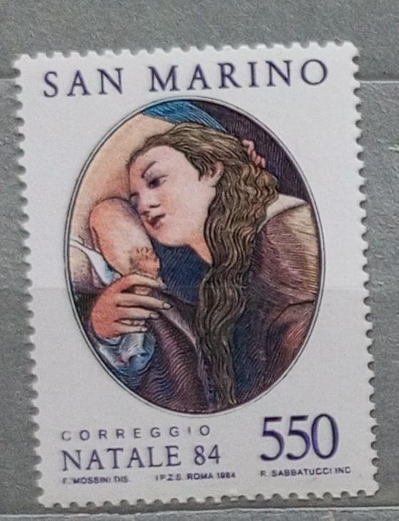 Марка чистая. Сан Марино 1984. Живопись искусство картина.