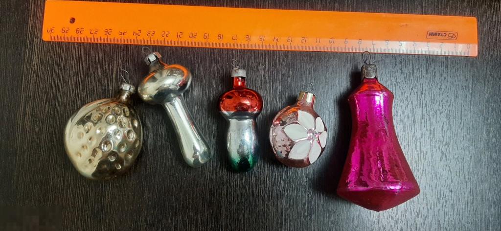 Ёлочная игрушки Грибочки, шары и т.д одним лотом (1к)