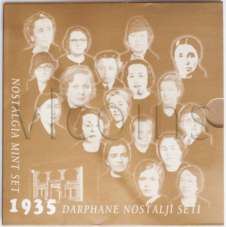 Турция набор 5 монет 1935 Ностальгия серебро в буклете 92431