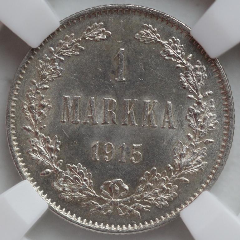 1 марка 1915 Русская Финляндия слаб ННР MS 63 №2