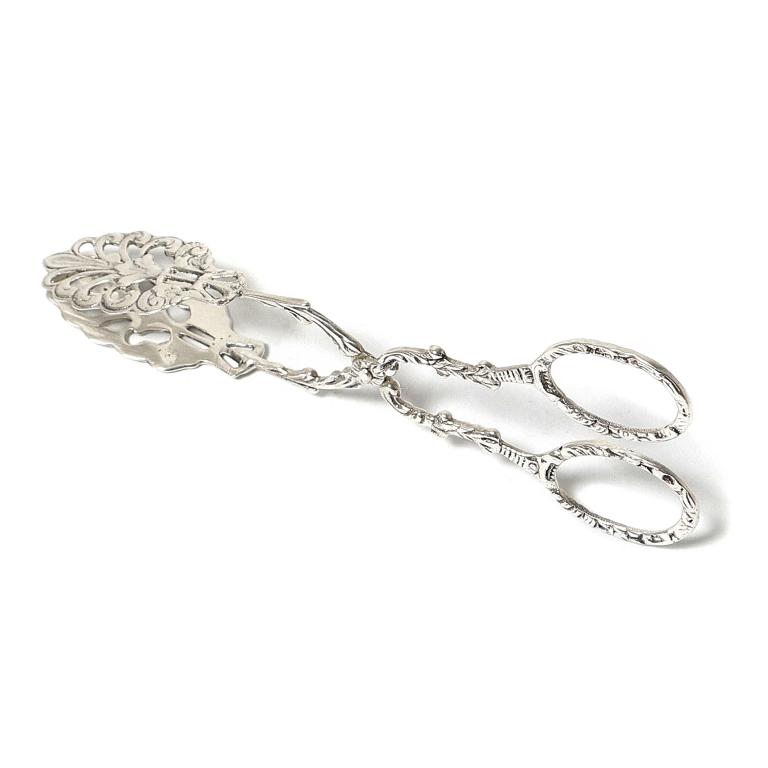 Серебряные кондитерские щипцы. Швеция, 1948 год