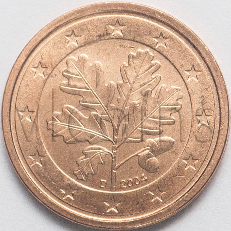 Германия 2 евроцента 2004 двор D 85991