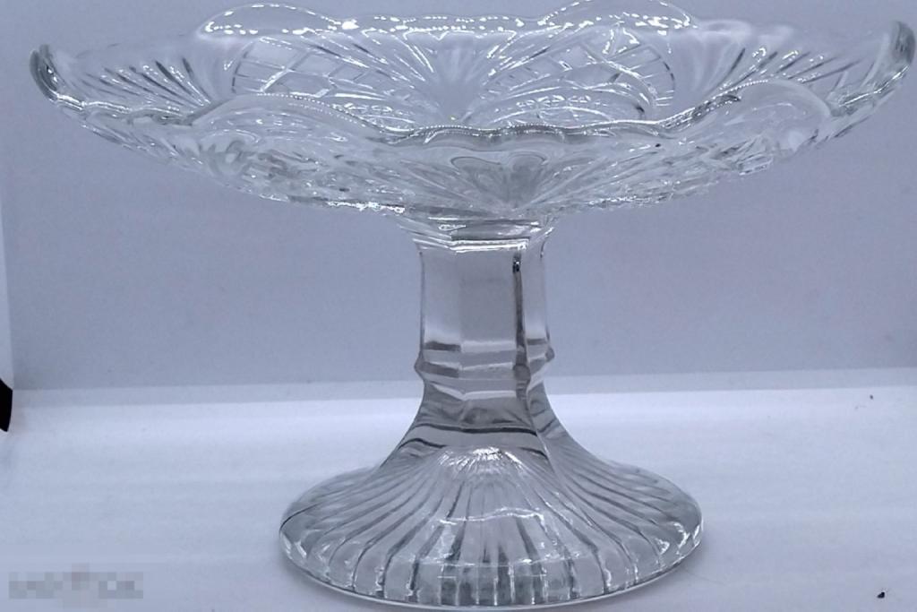 ВАЗА.ФРУКТОВНИЦА.НА НОЖКЕ. СТЕКЛО. СССР. 1950-е года.