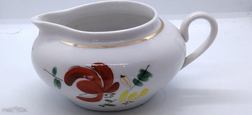 Молочник.Хайта 1960-е. Ручная роспись. Редкая форма