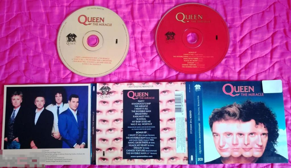 QUEEN - The Miracle 2011 Remaster digipak Сост: "Like New" RARE !!!
