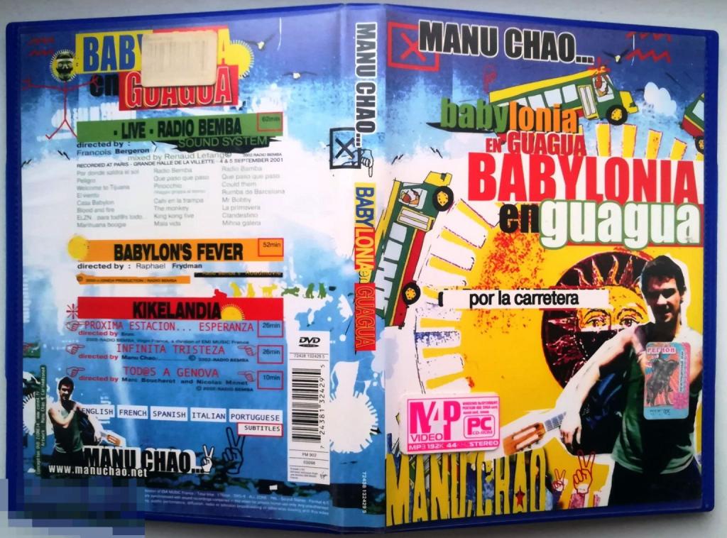 Manu Chao ‎– Babylonia En Guagua 2002 "Золотой" DVD 9 Сост. "VERY GOOD"