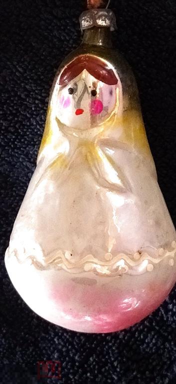 ЁЛОЧНАЯ ИГРУШКА МАТРЁШКА СТЕКЛО СССР