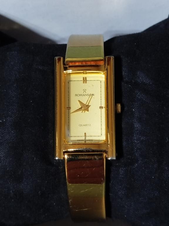 ЭЛЕГАНТНЫЕ ЖЕНСКИЕ ЧАСЫ ROMANSON RM8172LR С ПОЗОЛОТОЙ.