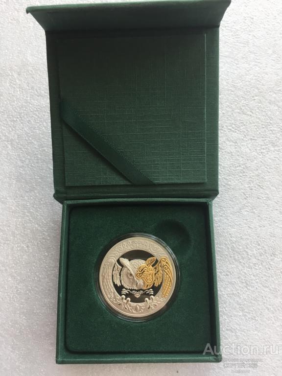 Казахстан 200 тенге 2019 Сова Филин Культовые животные Тотемы кочевников ПРУФ-ЛАЙК