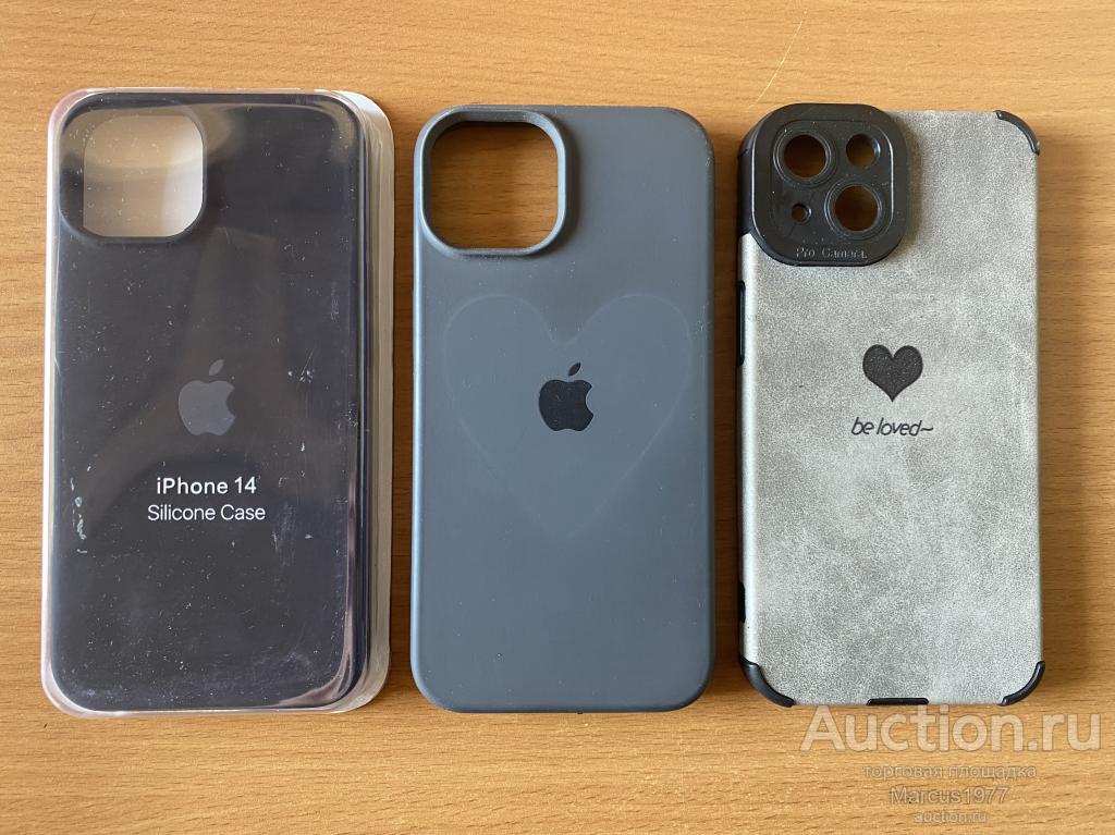 3 силиконовых чехла-бампера на iPhone 14/14 Pro одним лотом