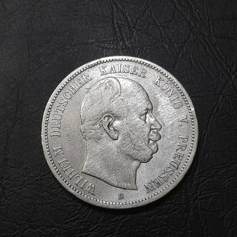 5 марок 1875 год Пруссия.