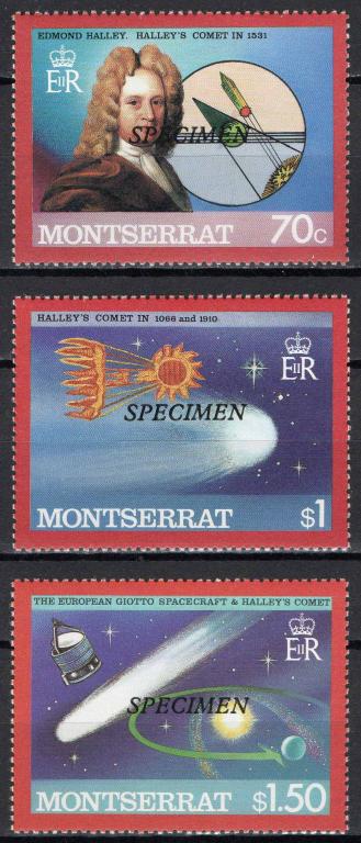 Монтсеррат, 1986, Космос, Комета Галлея, серия