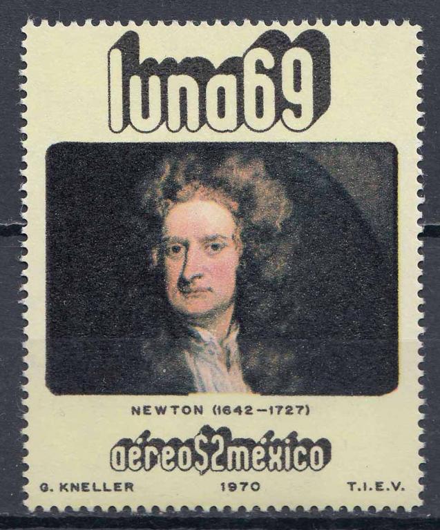 Мексика, 1971, Ученые, Физики, Ньютон
