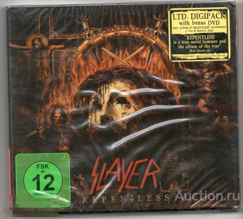 SLAYER - REPENTLESS + DVD LIVE AT WACKEN 2014 + Making of REPENTLESS , CD + DVD digipak