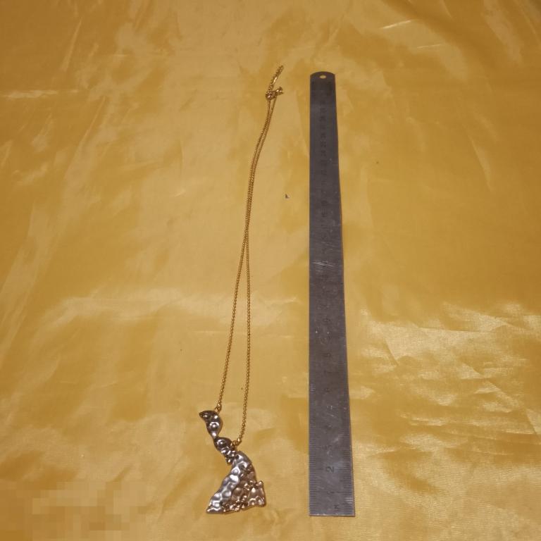 Кулон на цепочке винтаж горный хрусталь