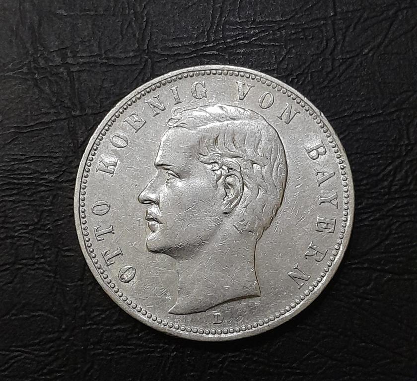 5 марок 1908 год Бавария.