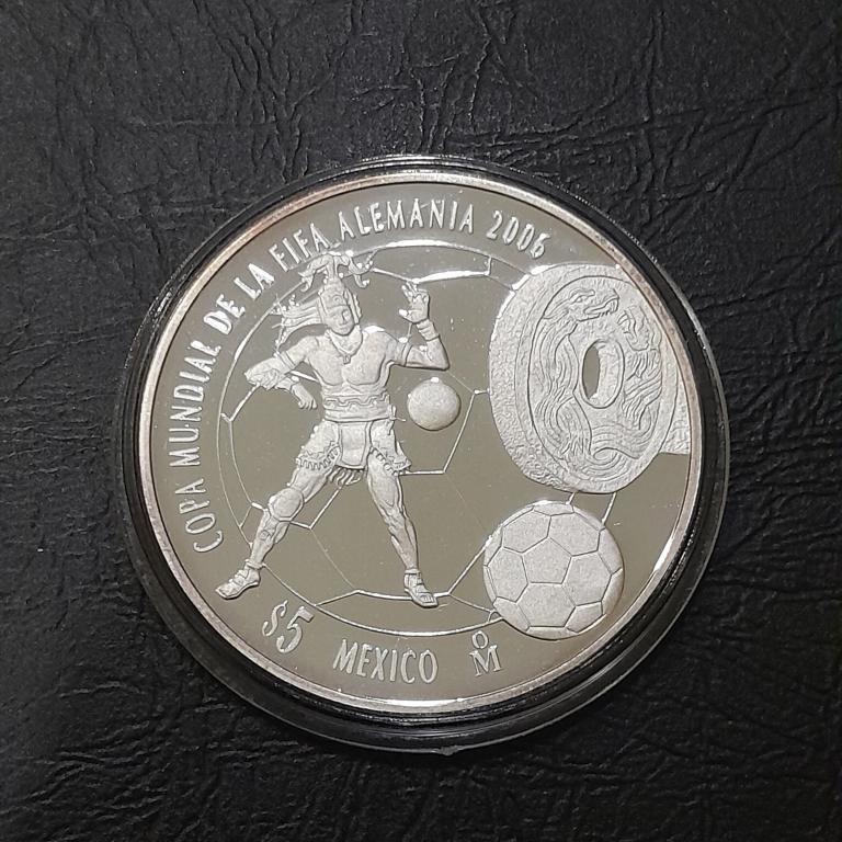 5 песо 2006 год Мексика (Чемпионат мира по футболу 2006).