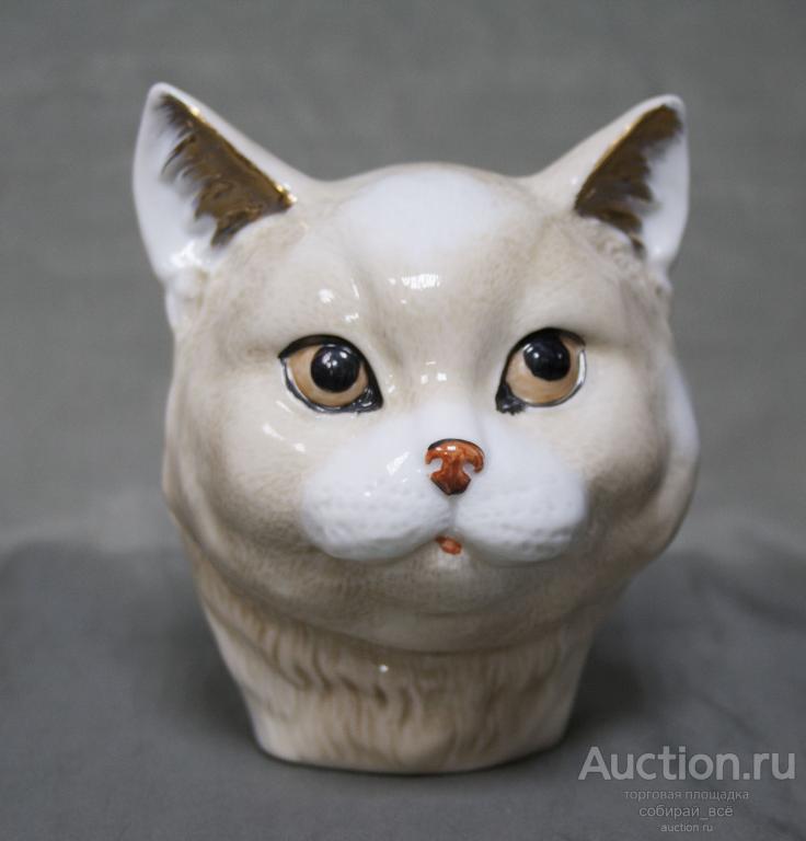 Композиция, статуэтка Голова кота, Артель, размер 10,5х10  см (3)