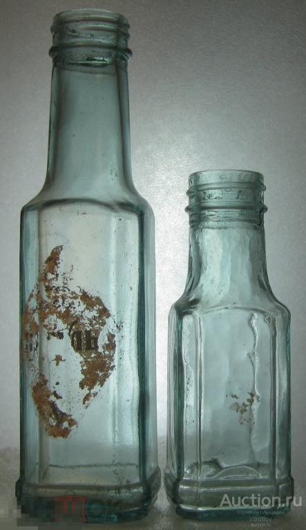 два флакона от соуса СССР Наркомпищепром 1940е *0118