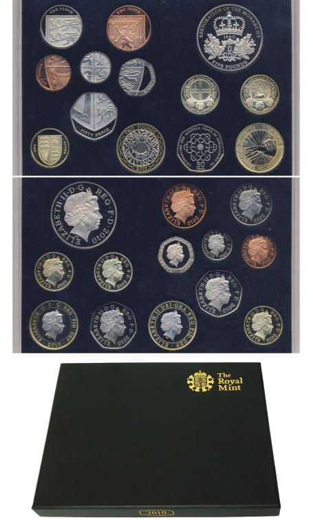 Англия. Елизавета II. Набор из 13 монет 2010 года. Proof. 303386