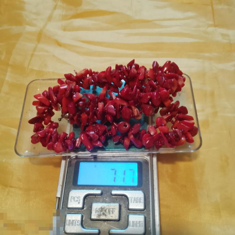 Бусы винтаж коралл размер и вес на фото