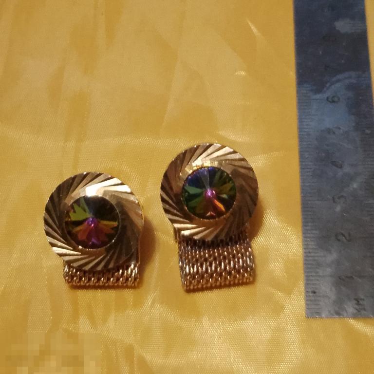 Запонки винтаж  Чехия