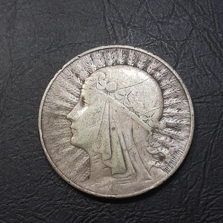 10 ЗЛОТЫХ 1933 ГОД ПОЛЬША.