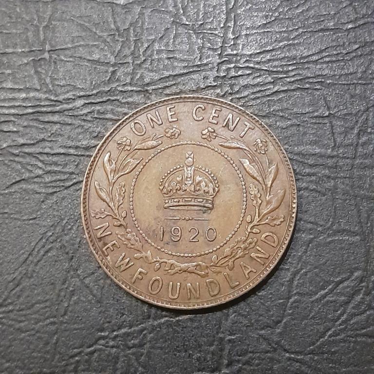 1 цент 1920 год Ньюфаундленд.