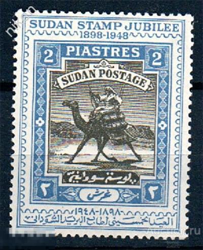 БРИТАНО-ЕГИПЕТСКИЙ СУДАН 1948 КОЛОНИИ ГОНЕЦ НА ВЕРБЛЮДЕ 69-1-184