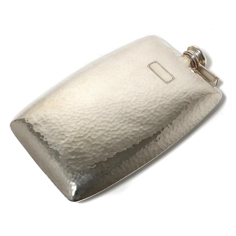Cеребряная фляжка. Ковка. США, International Silver Co