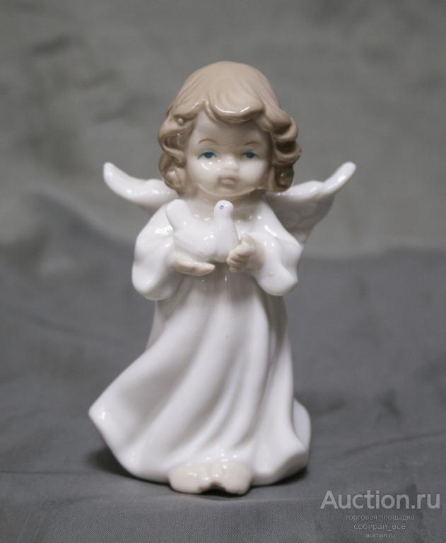 Статуэтка Ангел с голубем, высота 11 см  (13)
