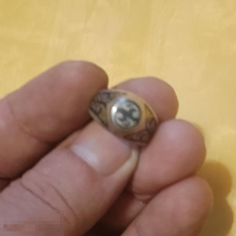 Кольцо серебро северная чернь размер на фото