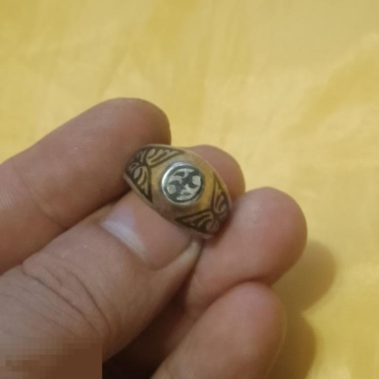 Кольцо серебро северная чернь размер на фото