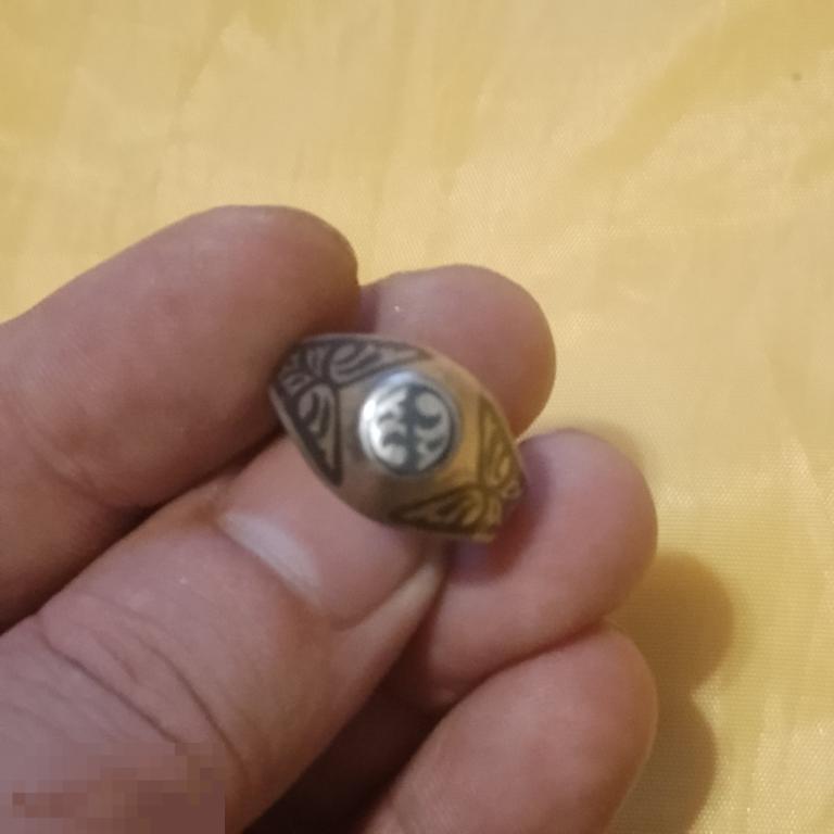 Кольцо серебро северная чернь размер на фото