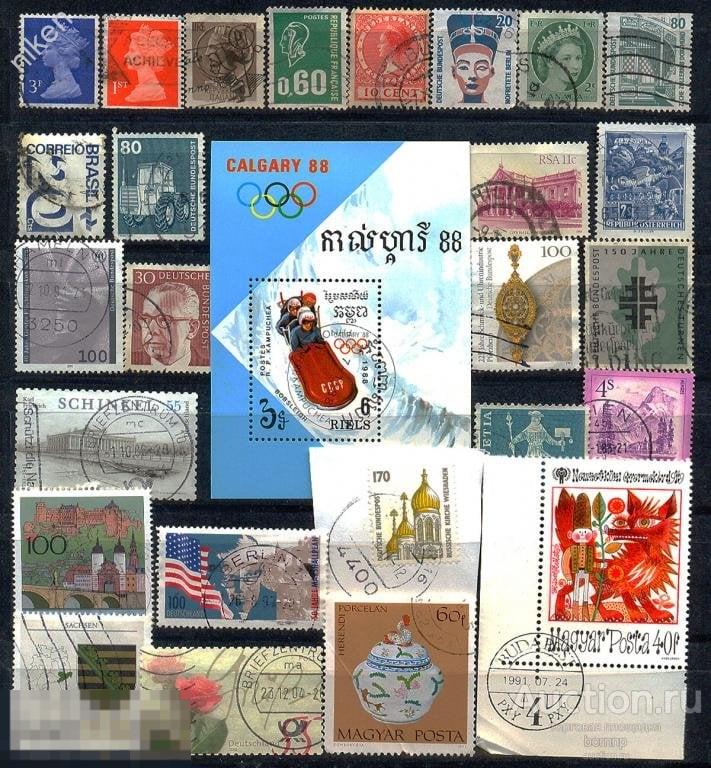 ПОДБОРКА МАРОК НА РАЗНЫЕ ТЕМЫ.Б.7-116.БЕЗ ПОВТОРОВ