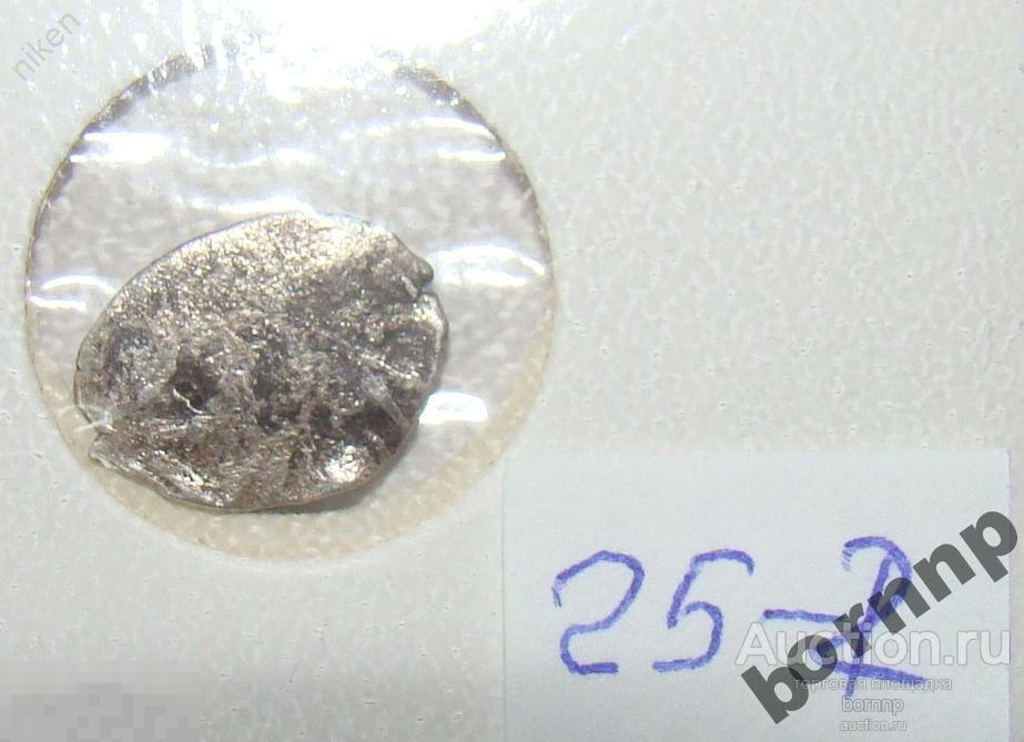 ПЕТР ПЕРВЫЙ СЕРЕБРО КЛАДОВАЯ ПРОВОЛОЧНАЯ КОПЕЙКА В ХОЛДЕРЕ ЧЕШ 3 25