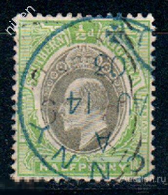 ЮЖНАЯ НИГЕРИЯ 1912  КЛАССИКА ШТЕМПЕЛЬ СТАРИННЫЕ МАРКИ 14 8 67