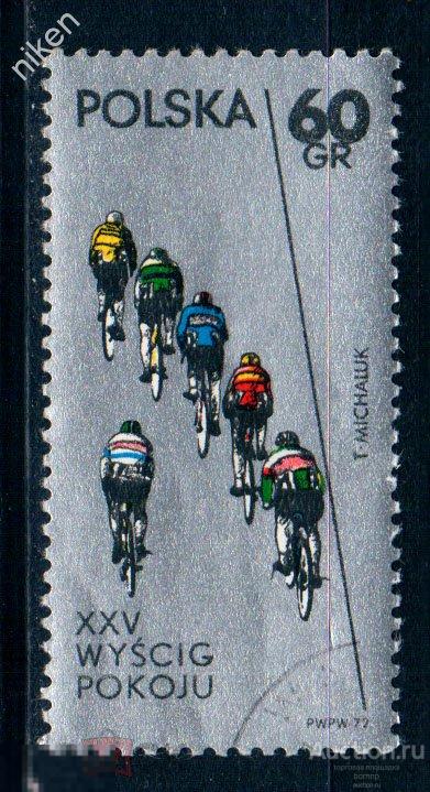 ПОЛЬША 1972 СПОРТ ВЕЛОСИПЕД  ГОНКА ФОЛЬГА Т 7 138