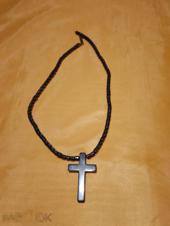 Бусы винтаж натуральный камень гематит